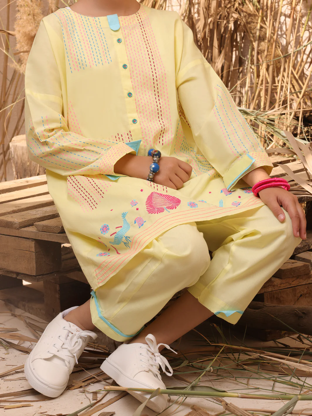 Lemon Dyed 2 Piece Stitched - ALT-2PS-LKS-1035 - Image 4