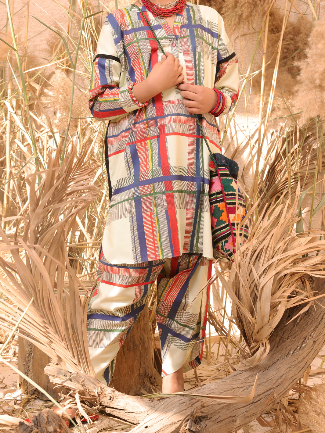 Beige Cambric 2 Piece Stitched - ALT-2PS-LKS-1046 - Image 4