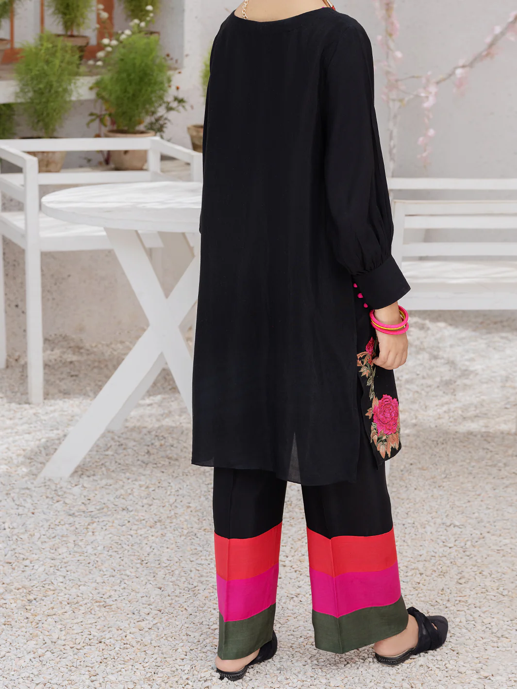 Black 2Pc Stitched - ALT-2PS-LKS-1071 - Image 2