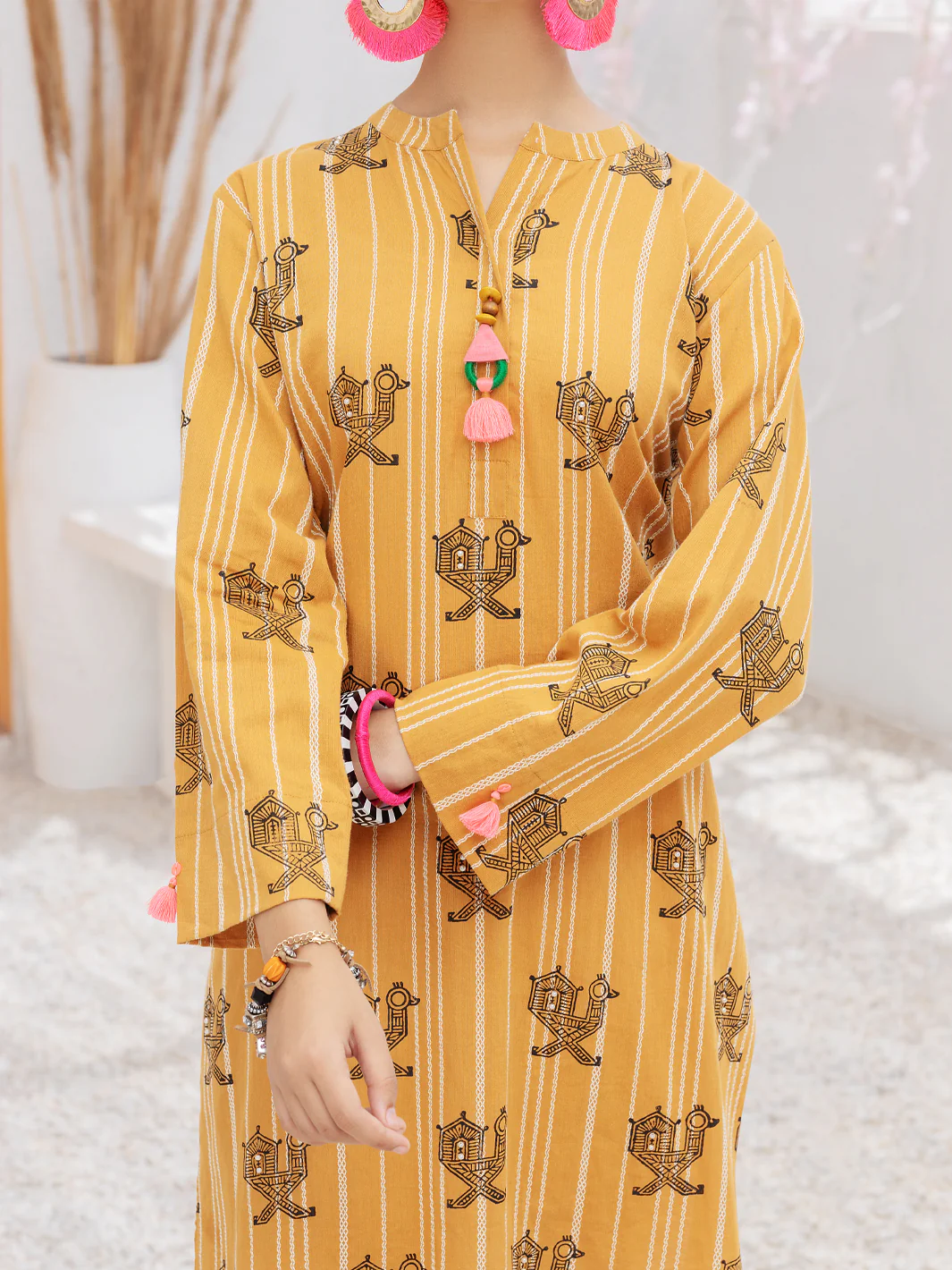 Mustard 2Pc Stitched - ALT-2PS-LKS-1078 - Image 3
