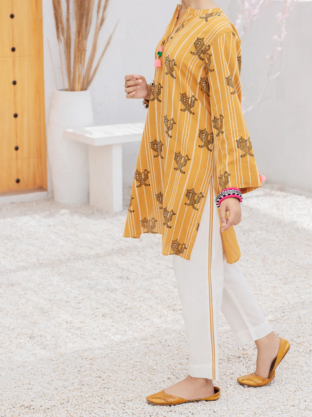 Mustard 2Pc Stitched - ALT-2PS-LKS-1078 - Image 4