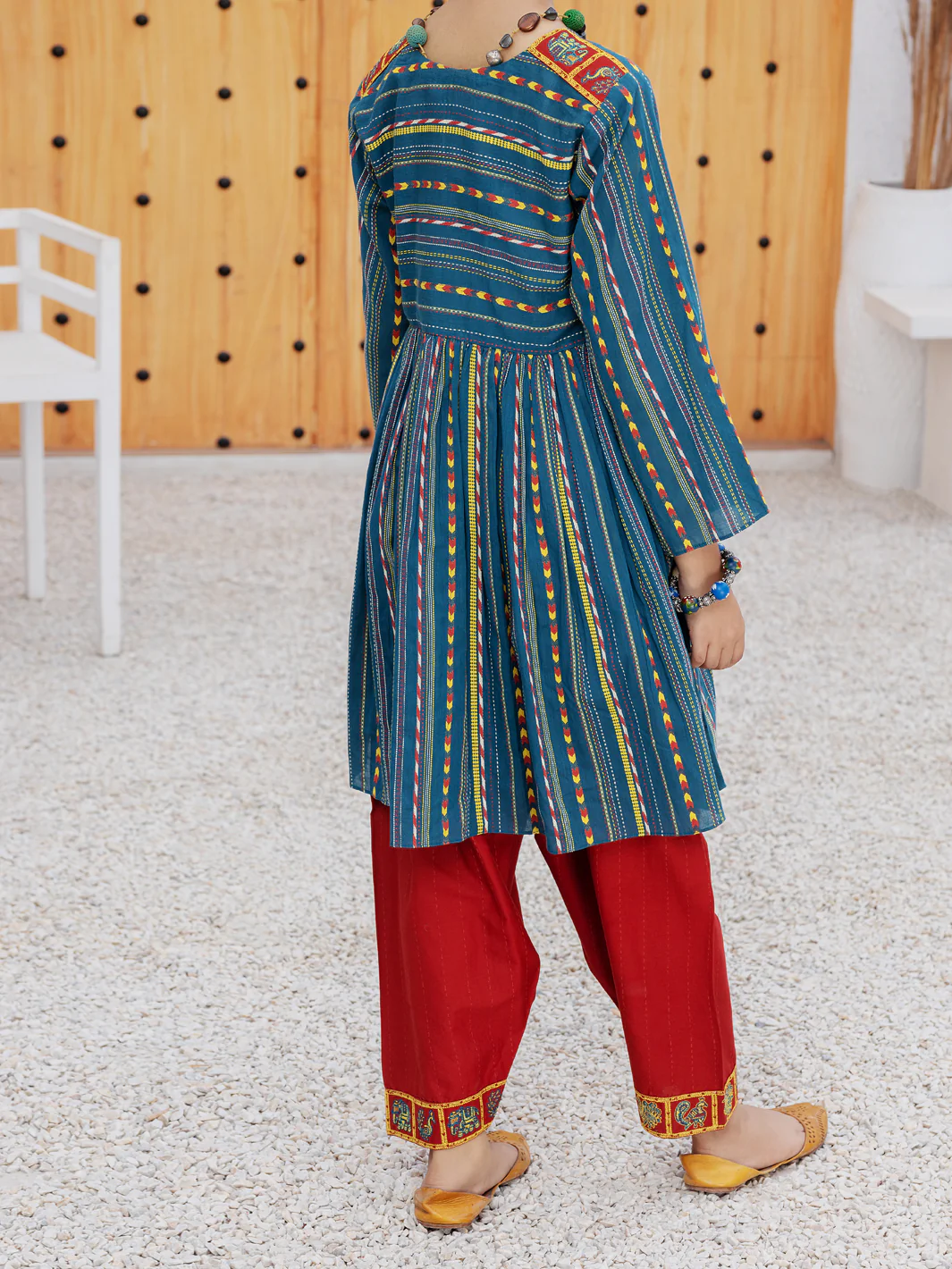 Teal 2Pc Stitched - ALT-2PS-LKS-1079 - Image 2