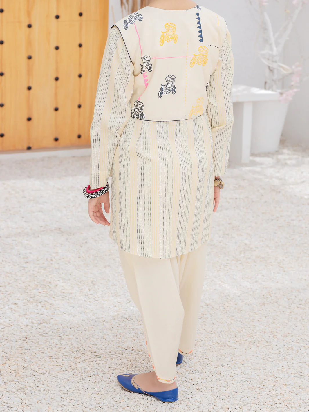 Off White 2Pc Stitched - ALT-2PS-LKS-1080 - Image 2