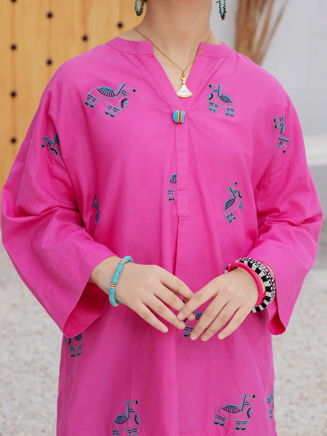 Pink 2Pc Stitched - ALT-2PS-LKS-1081 - Image 3