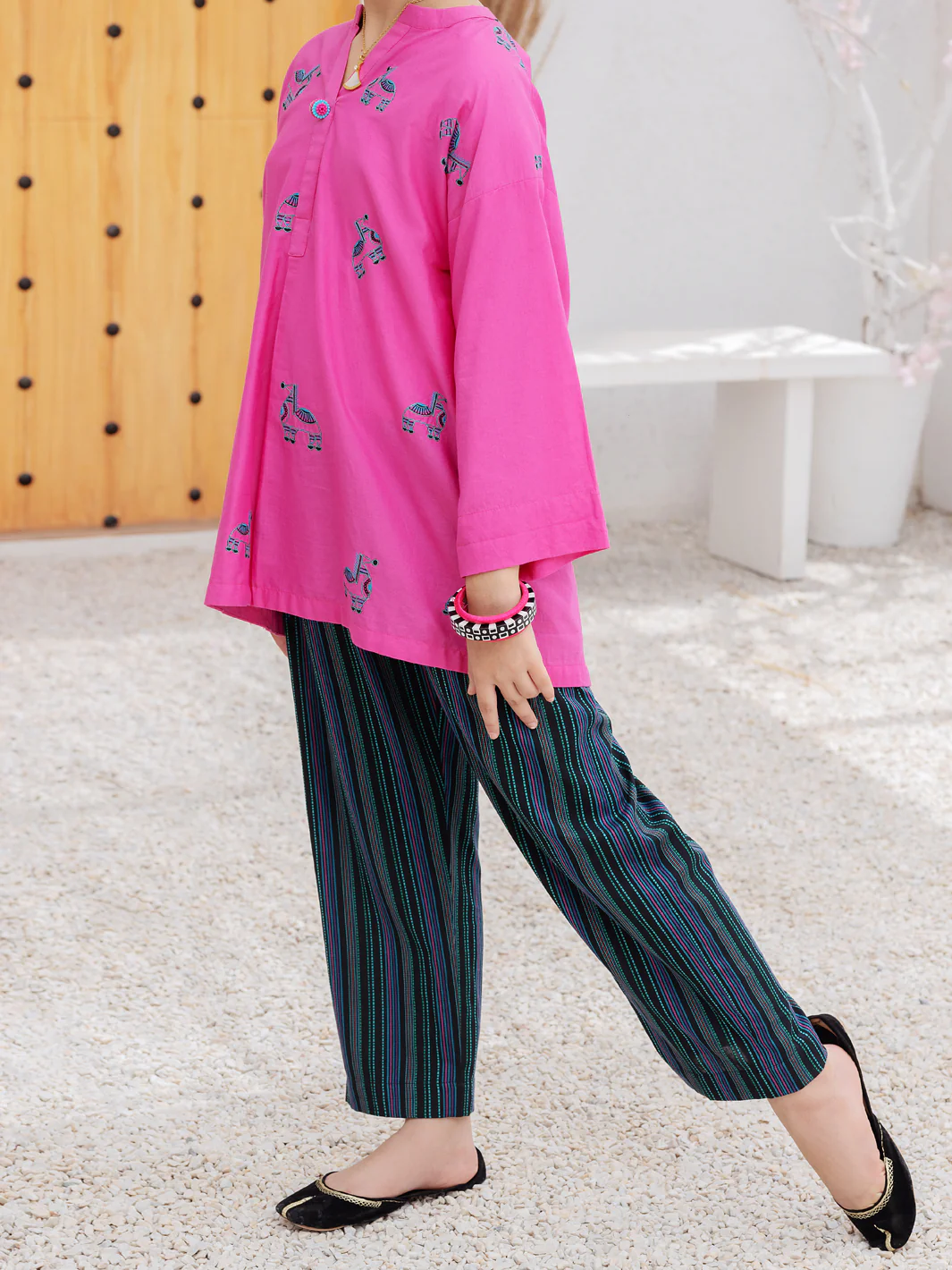 Pink 2Pc Stitched - ALT-2PS-LKS-1081 - Image 4