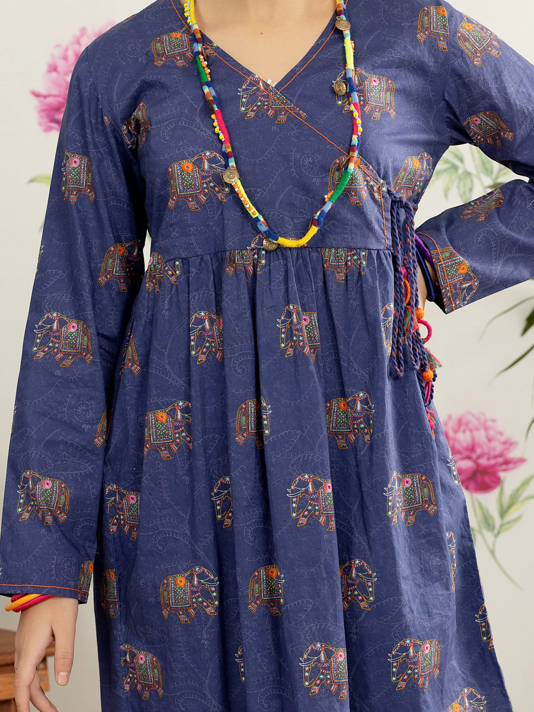 Navy Blue Lawn 2 Piece Stitched - ALT-2PS-LKS-1109 - Image 4
