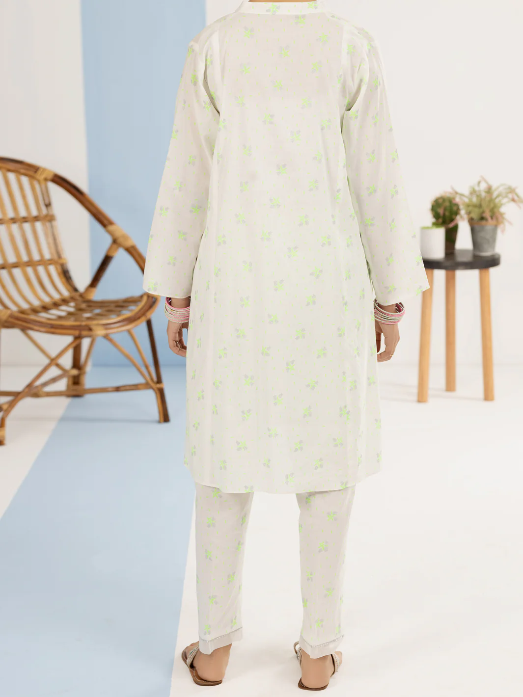 Light Green Lawn 2 Piece Stitched - ALT-2PS-LKS-1118 - Image 2