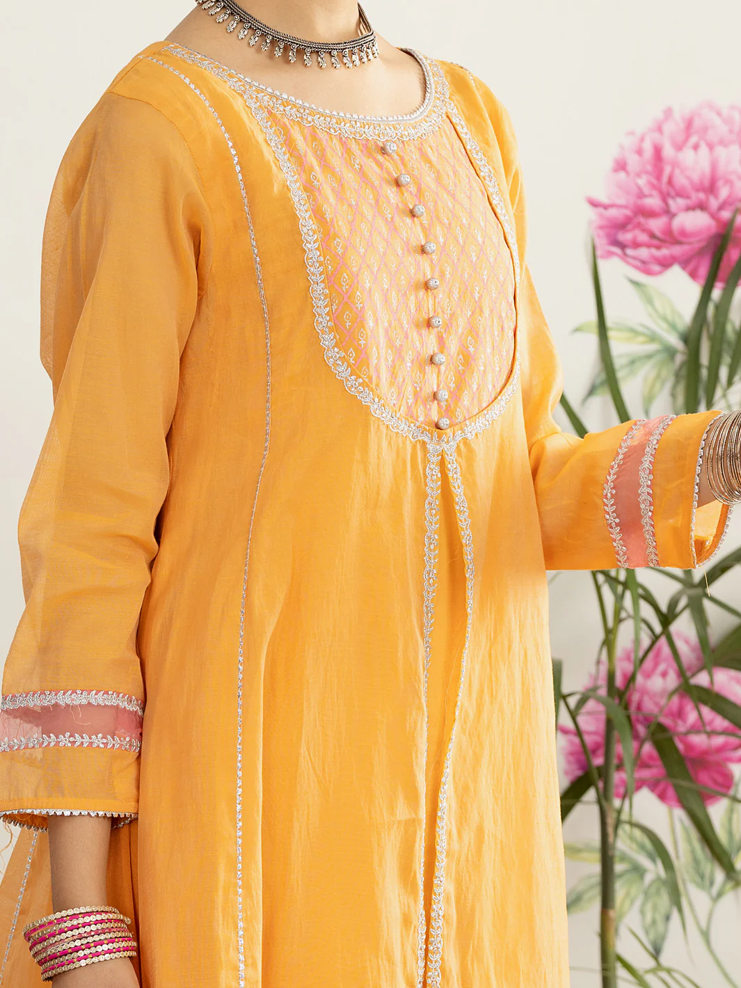 Peach Poly Cotton 2 Piece Stitched - ALT-2PS-LKS-1123 - Image 3