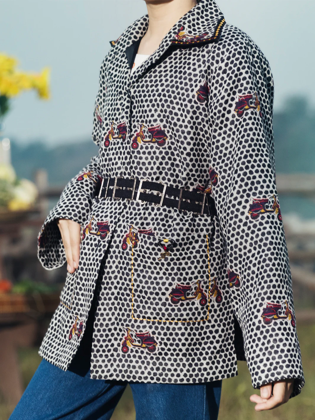 Black & White Kurti - ALT-JT-1003 - Image 3