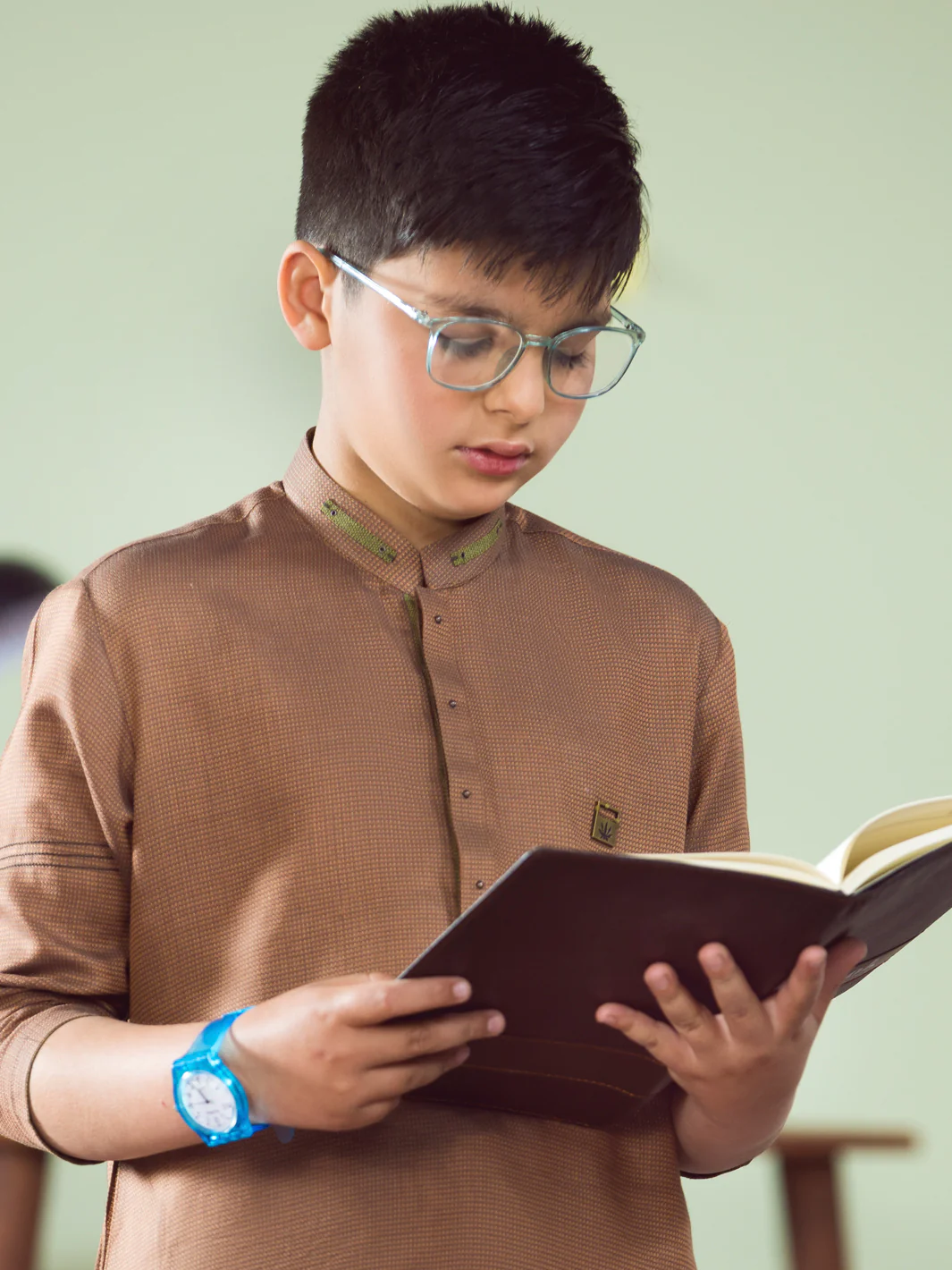 Brown Boy Kurta - ALT-K-002B - Image 4