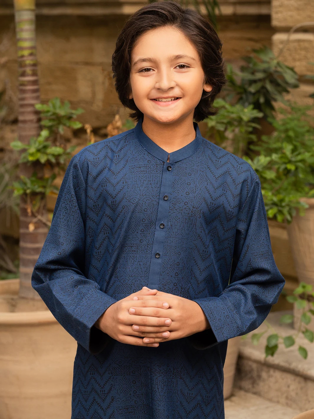 Blue Kurta - ALT-K-035C - Image 4