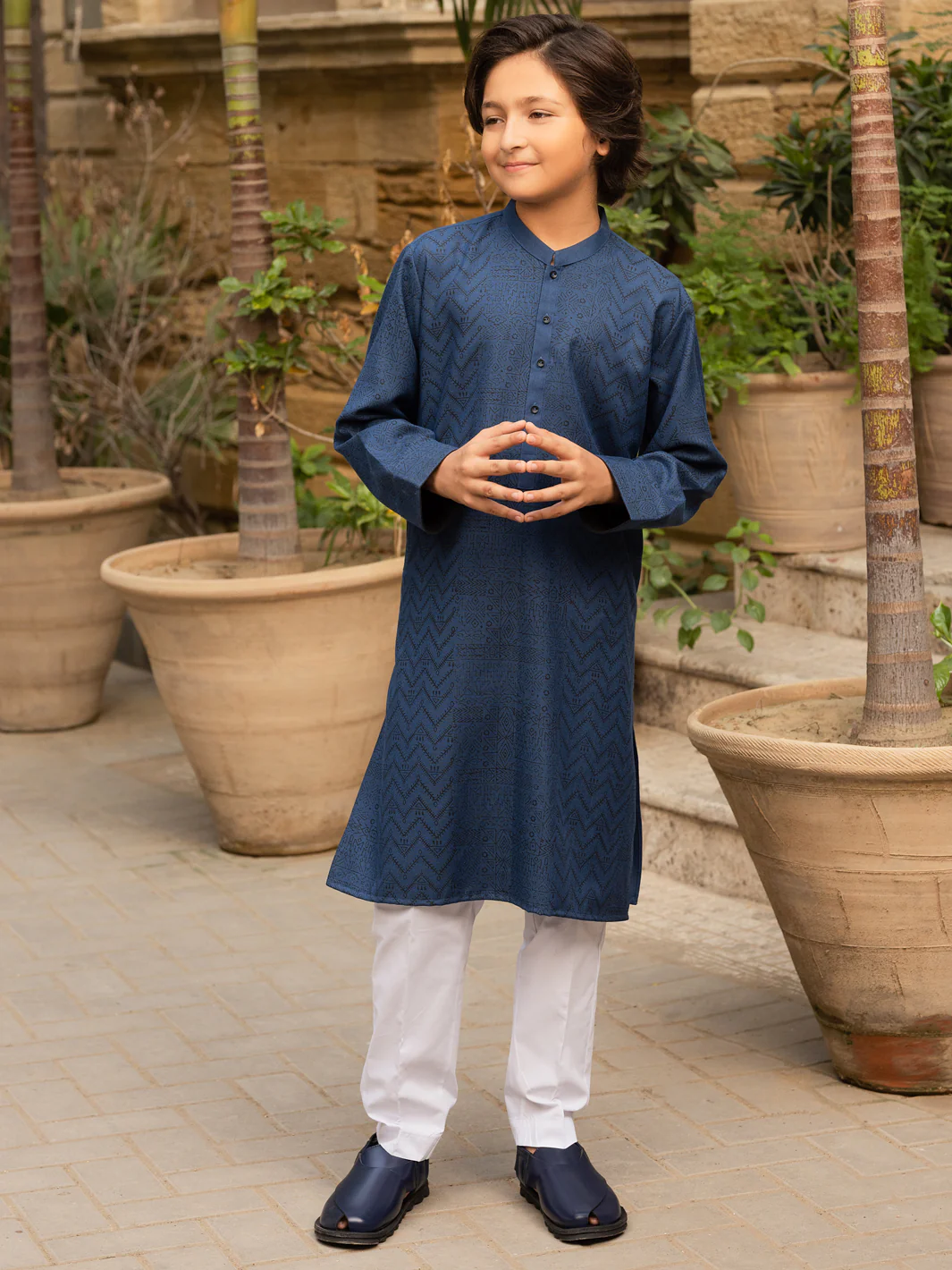 Blue Kurta - ALT-K-035C - Image 5