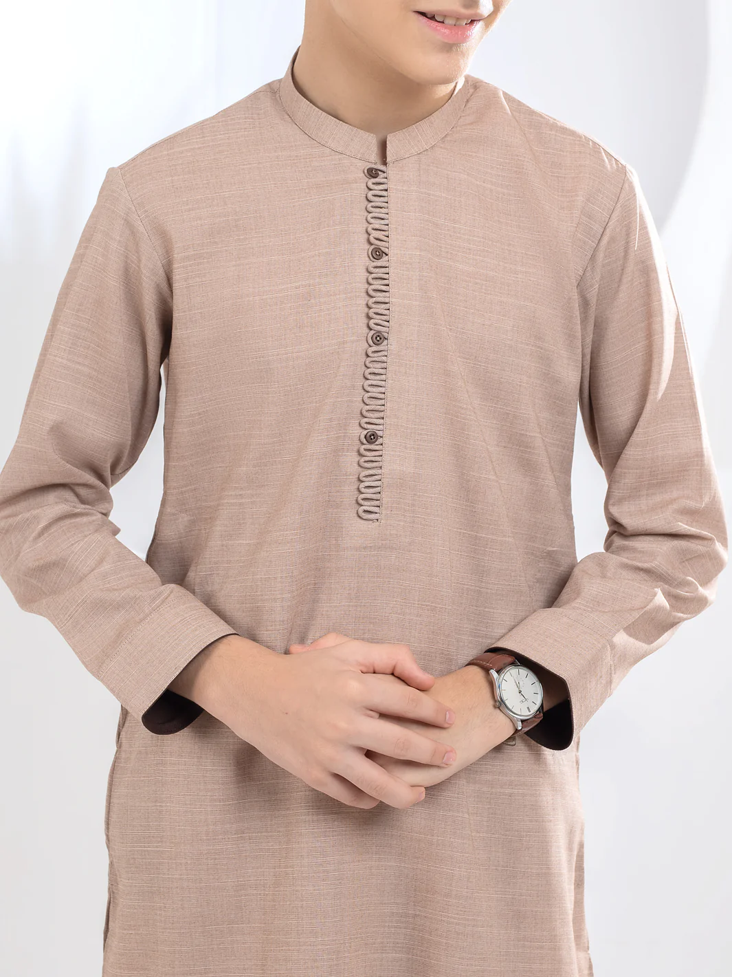 Brown Blended Kurta - ALT-K-044 - Image 3