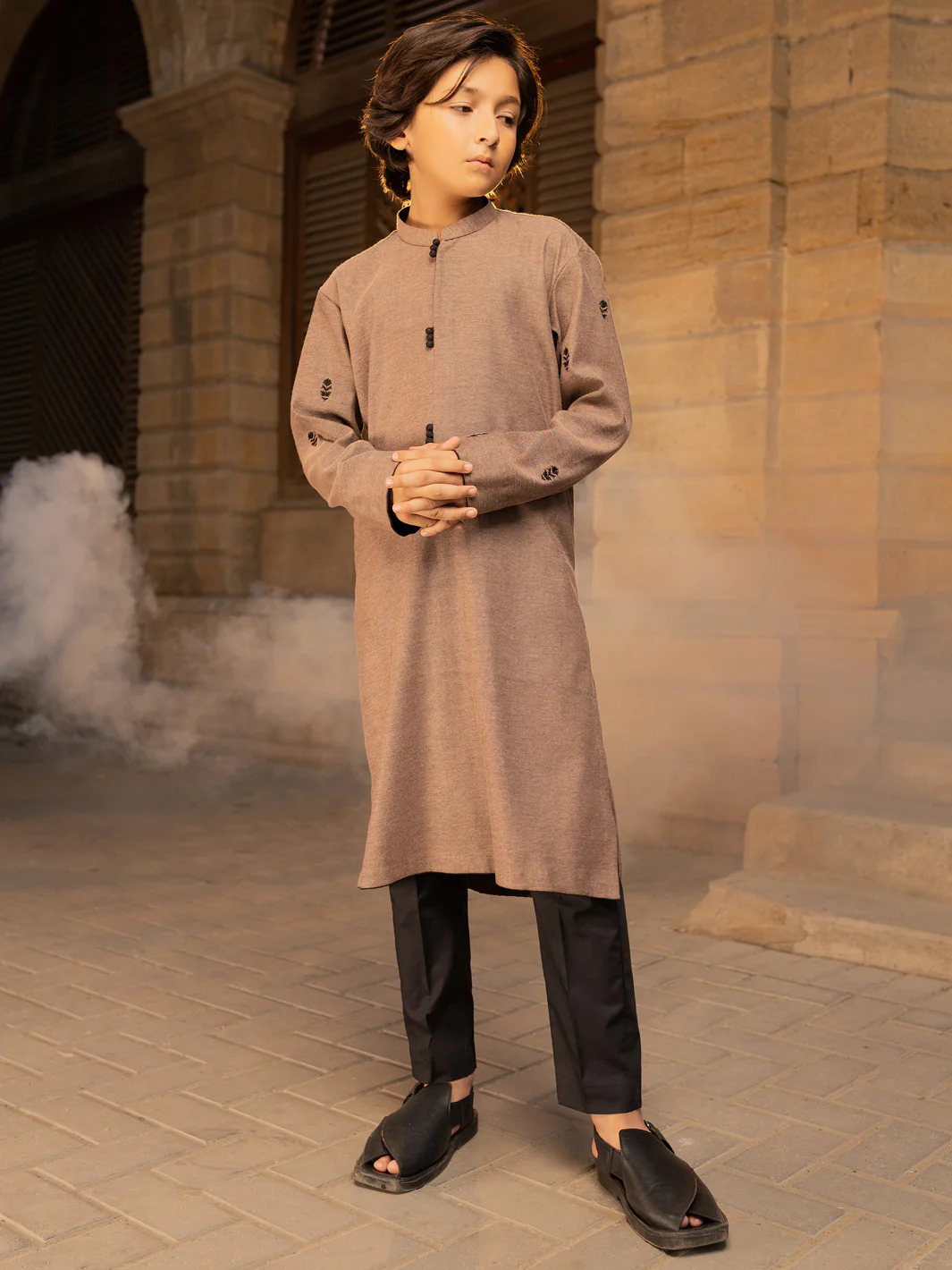 Brown Kurta - ALT-K-046B - Image 2
