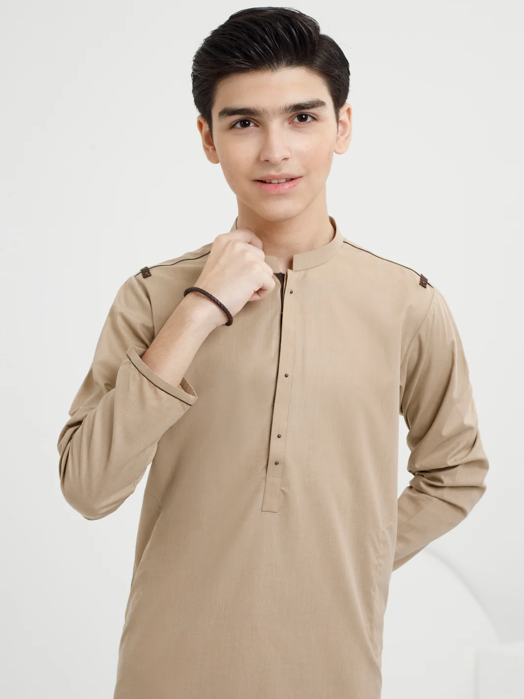 Khaki Blended Kurta - ALT-K-051 - Image 2