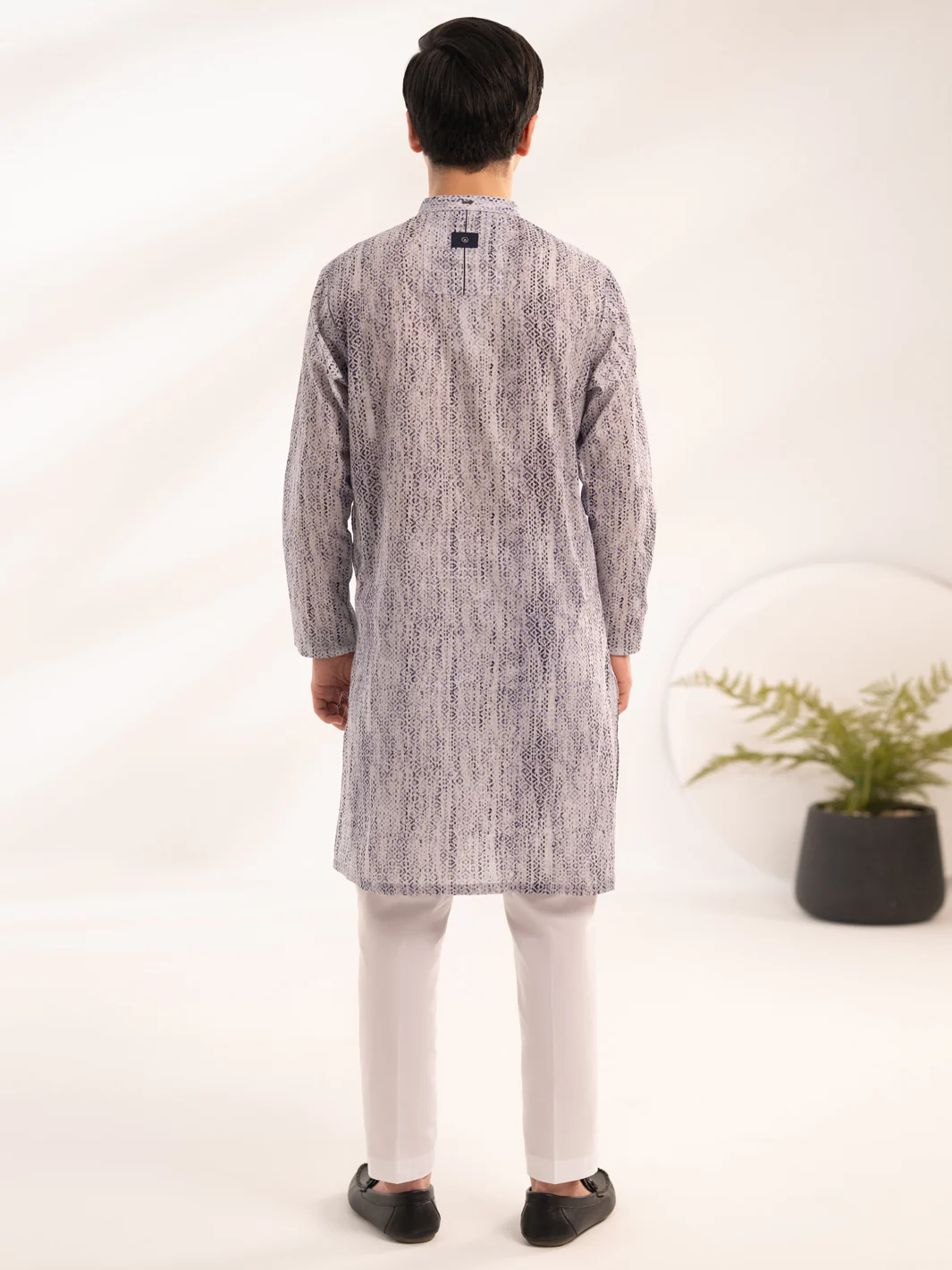 Purple Cotton Kurta - ALT-K-069 - Image 3