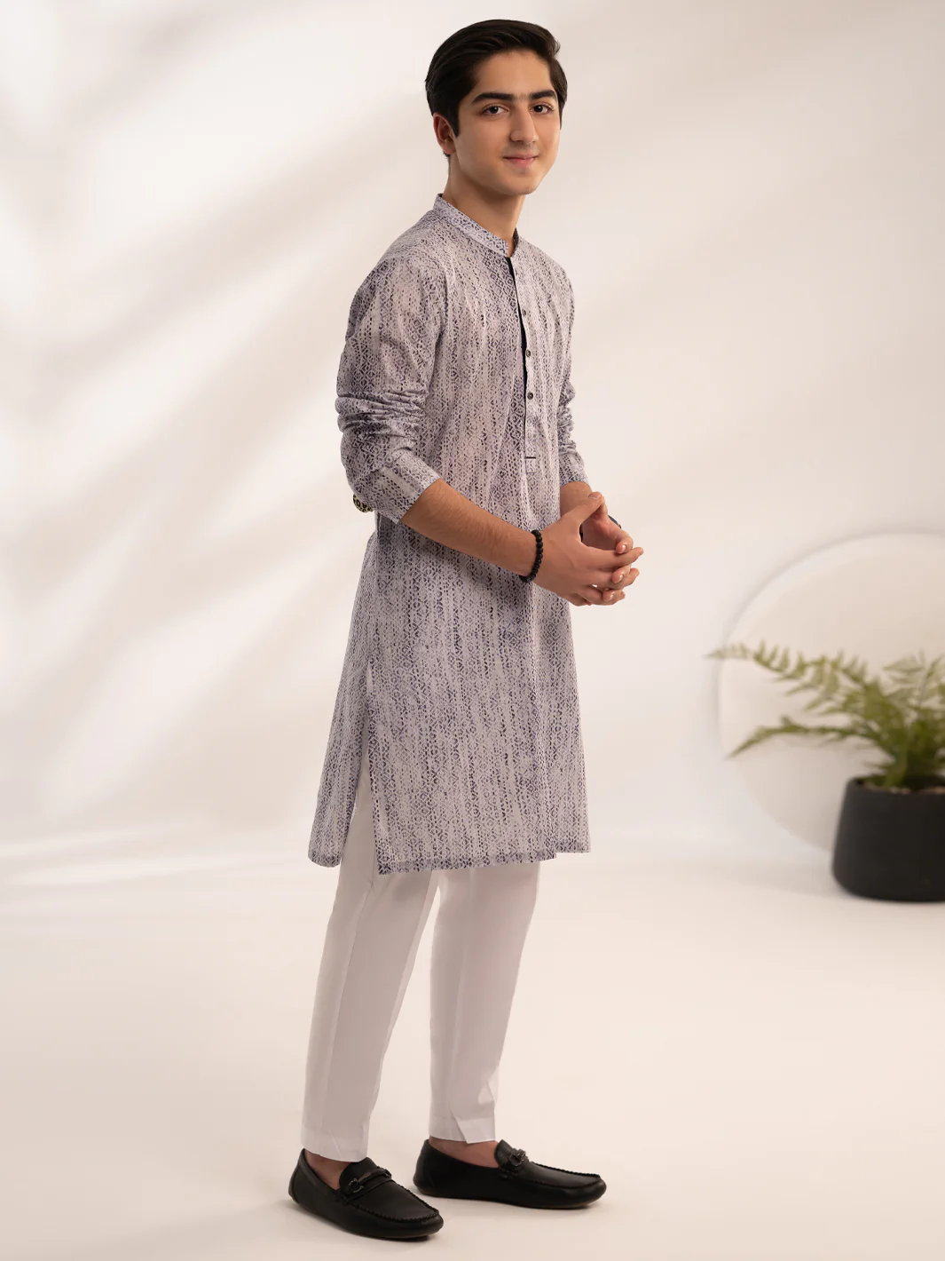 Purple Cotton Kurta - ALT-K-069 - Image 5