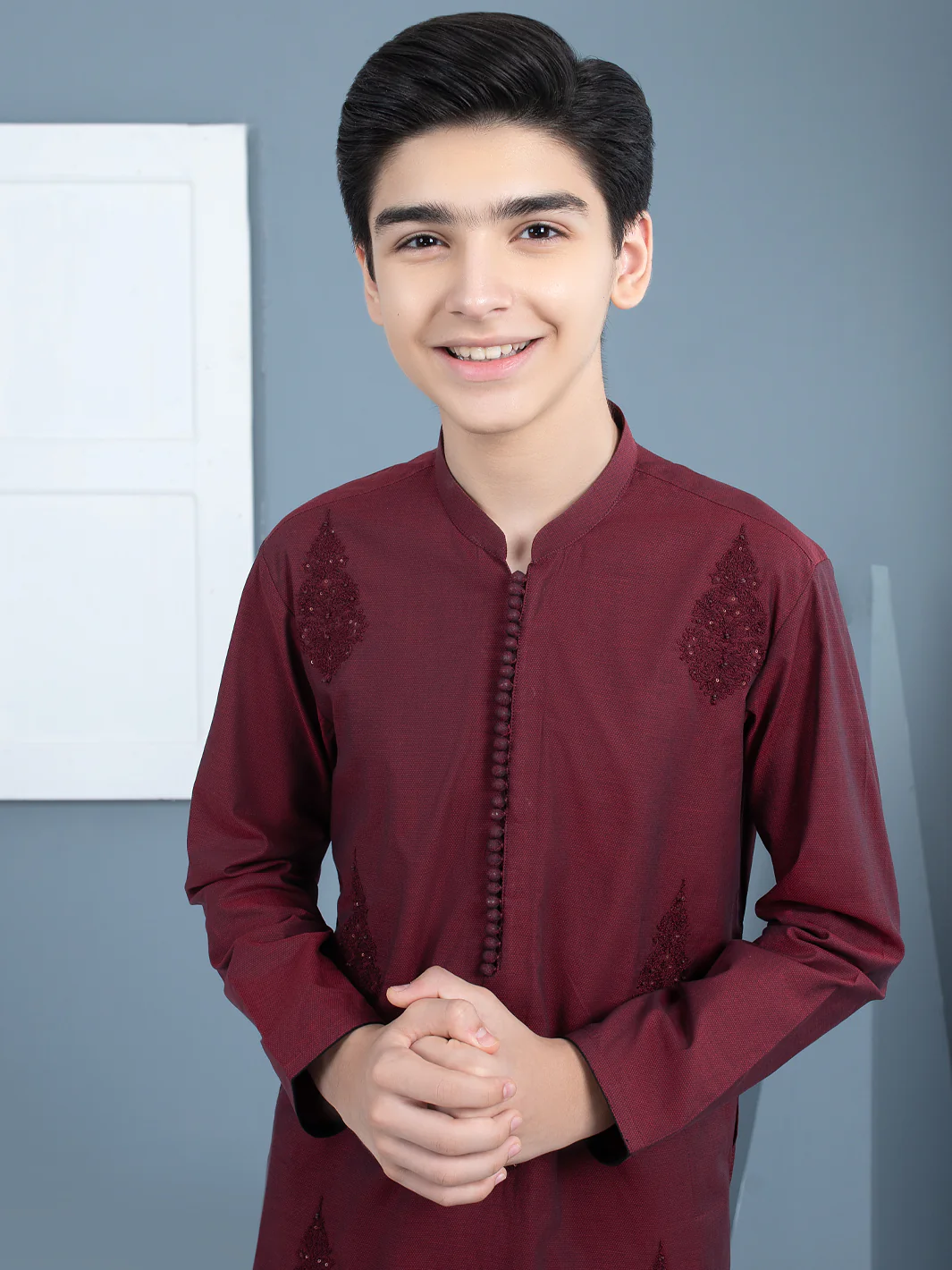 Maroon Kurta Trouser - ALT-KT-012 - Image 3