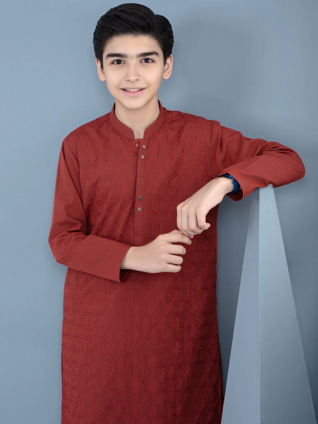 Rust Cotton Kurta Trouser - ALT-KT-026 - Image 4