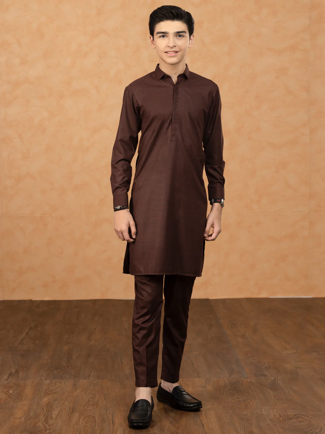 Maroon Blended Kurta Trouser - ALT-KT-045
