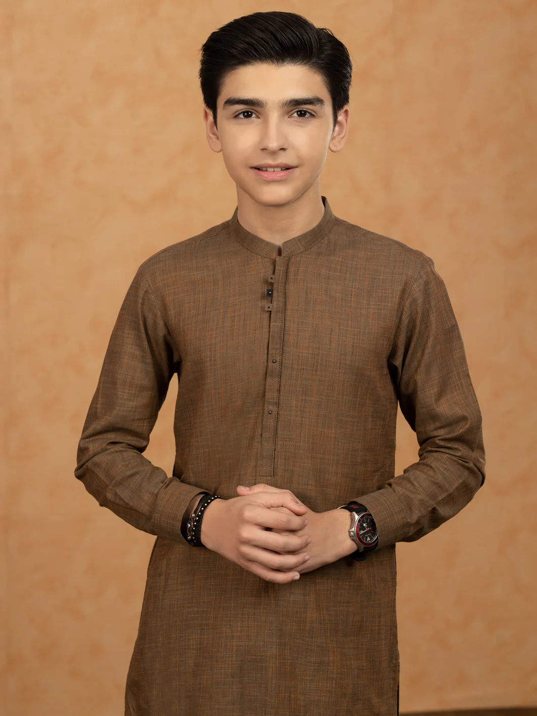 Brown Cotton Kurta Trouser - ALT-KT-046 - Image 2