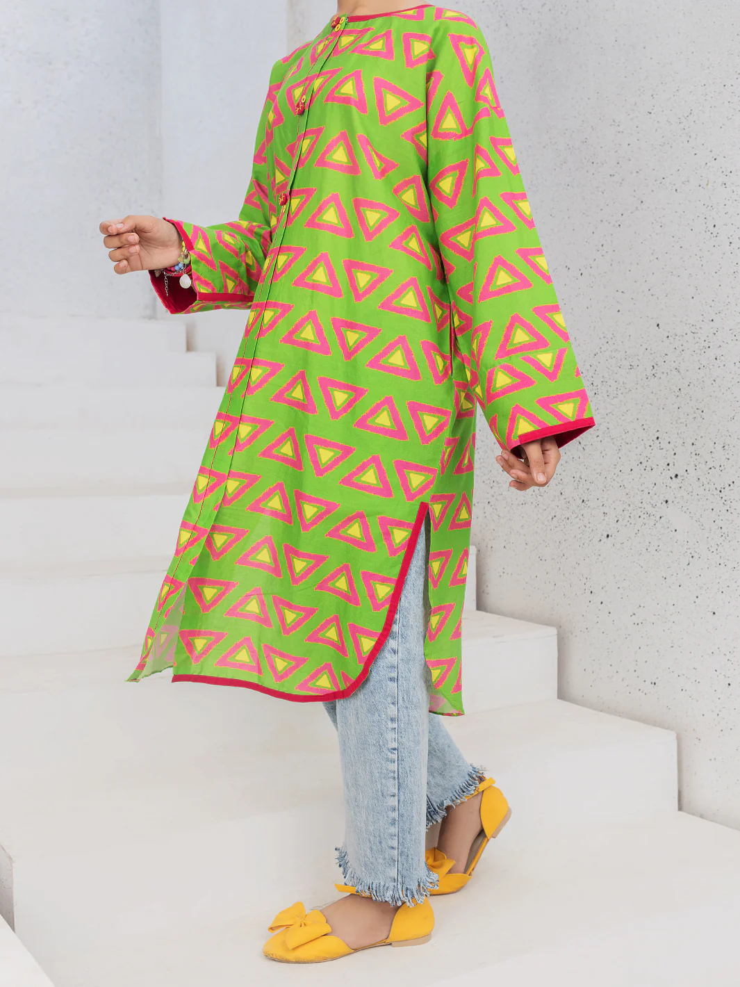Green Kurti - ALT-LK-1084 - Image 4
