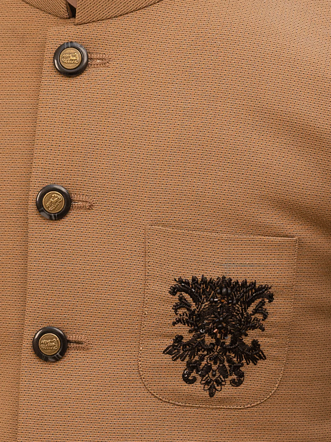 Brown Blended Boy Waistcoat - ALT-WC-010A - Image 3