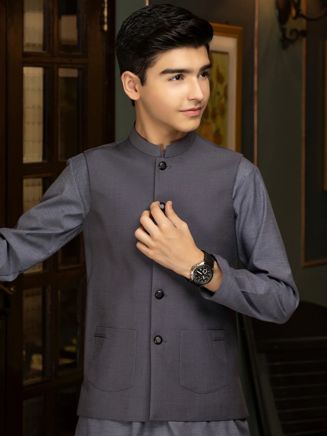 Grey Blended Waistcoat - ALT-WC-019