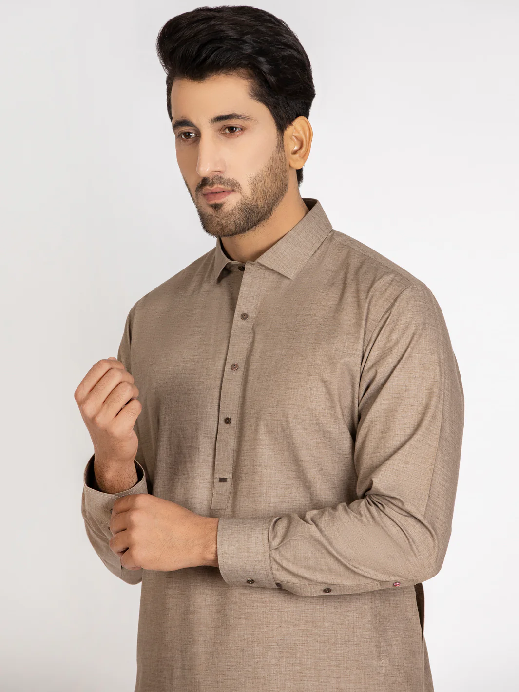 Light Brown Kameez Shalwar - ALWA-KS-262 - Image 2