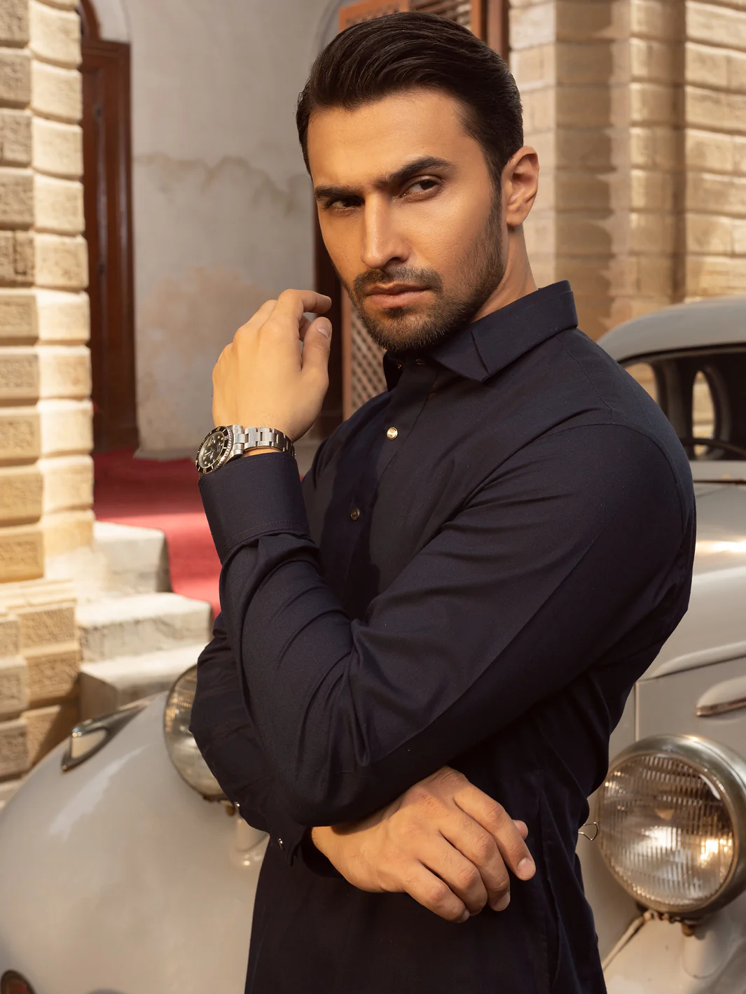 Bl-Mn Kameez Shalwar - ALWA-KS-403 - Image 4
