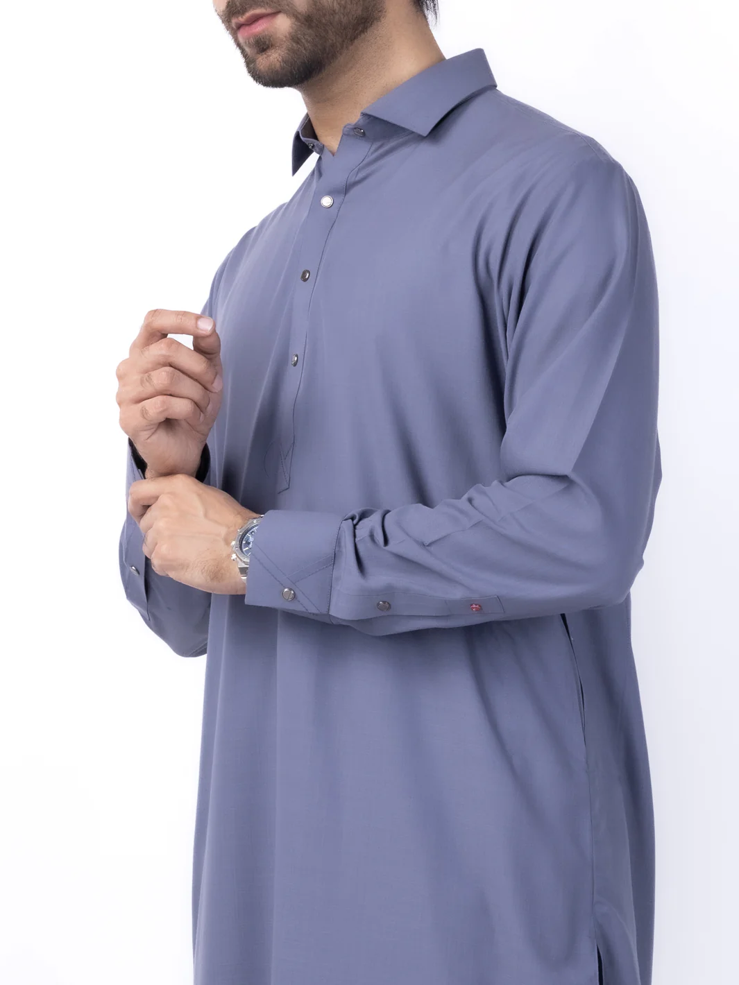 Purple Blended Kameez Shalwar - ALWA-KS-434 - Image 3