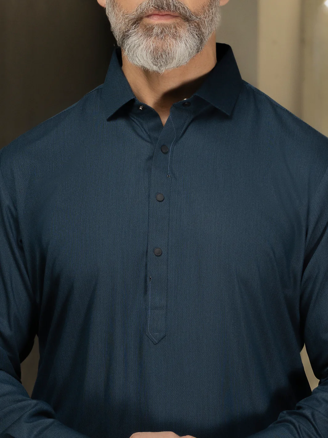 Blue Blended Kameez Shalwar - ALWA-KS-493 - Image 5