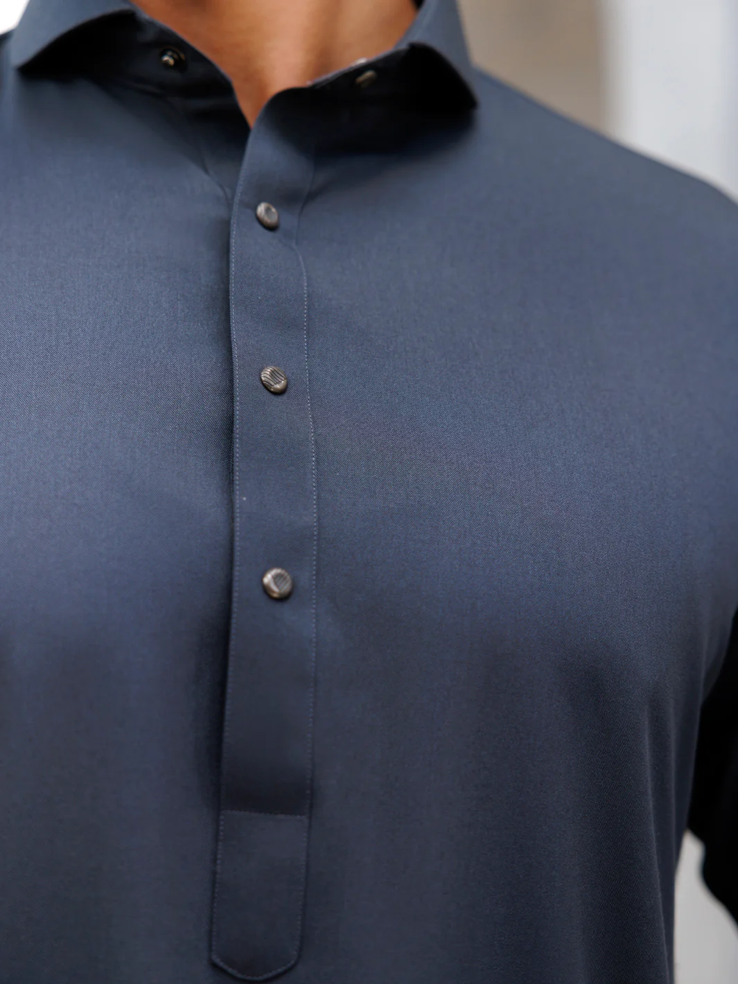 Grey Blended Kameez Shalwar - ALWA-KS-506 - Image 3