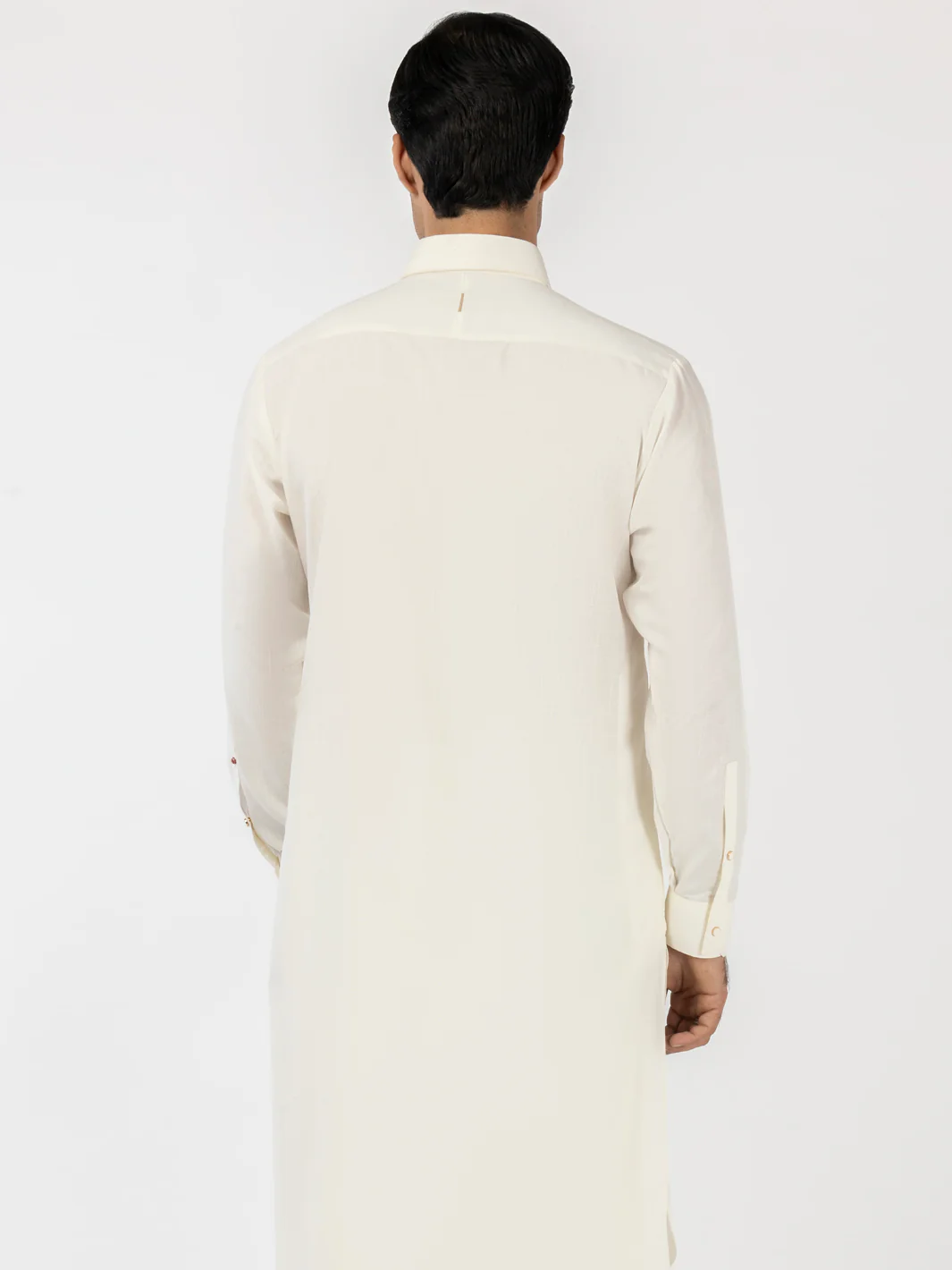White Blended Kameez Shalwar - ALWA-KS-512 - Image 4