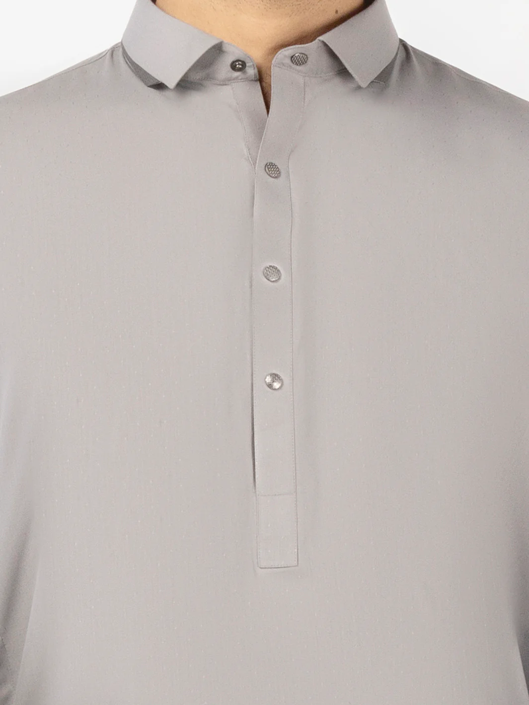 Grey Blended Kameez Shalwar - ALWA-KS-526 - Image 3