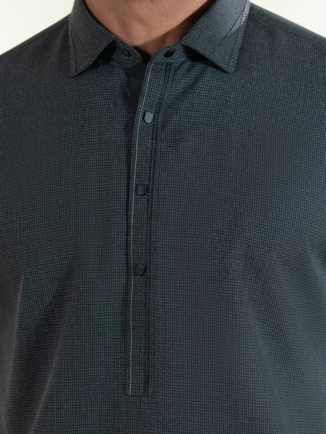Charcoal Grey Kameez Shalwar - ALWA-KS-570 - Image 5