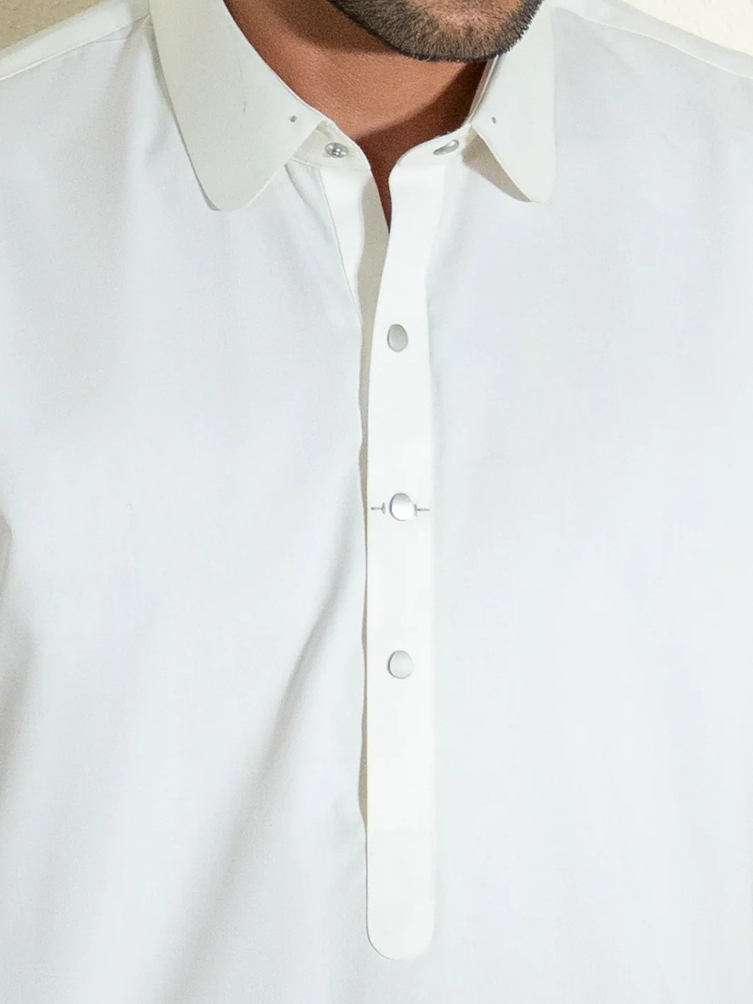 White Kameez Shalwar - ALWA-KS-592 - Image 6