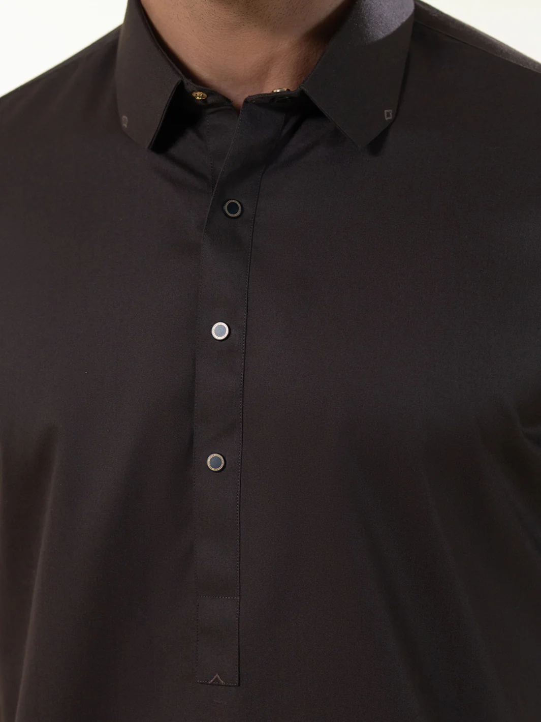 Dark Brown Kameez Shalwar - ALWA-KS-594 - Image 5