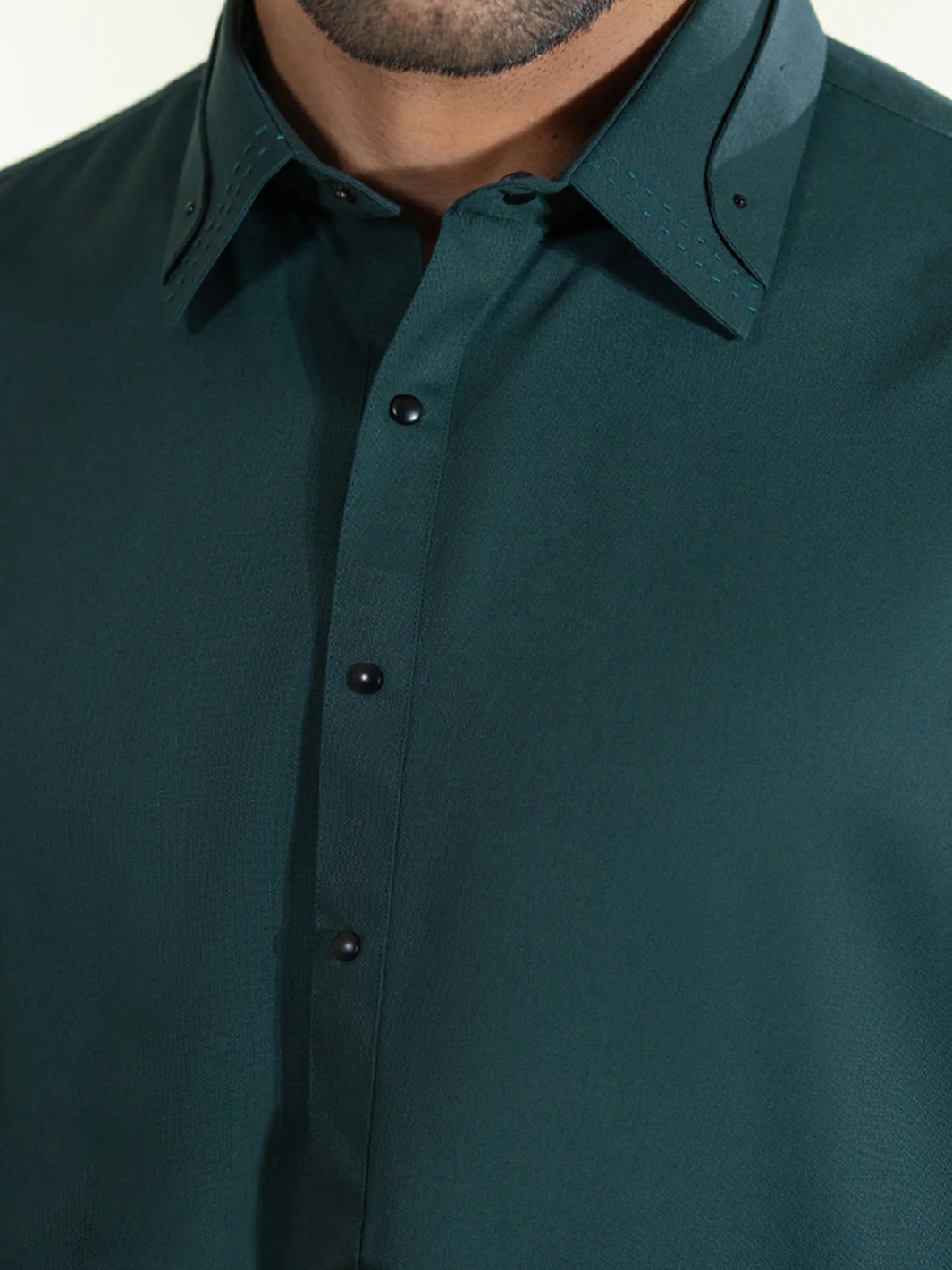 Dark Green Kameez Shalwar - ALWA-KS-602 - Image 6