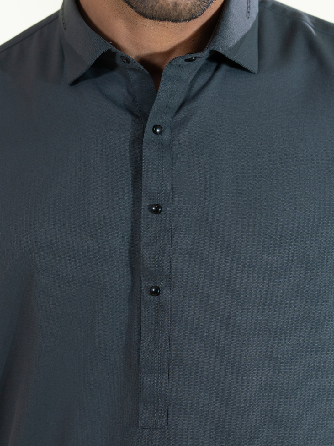 Grey Kameez Shalwar - ALWA-KS-604 - Image 4