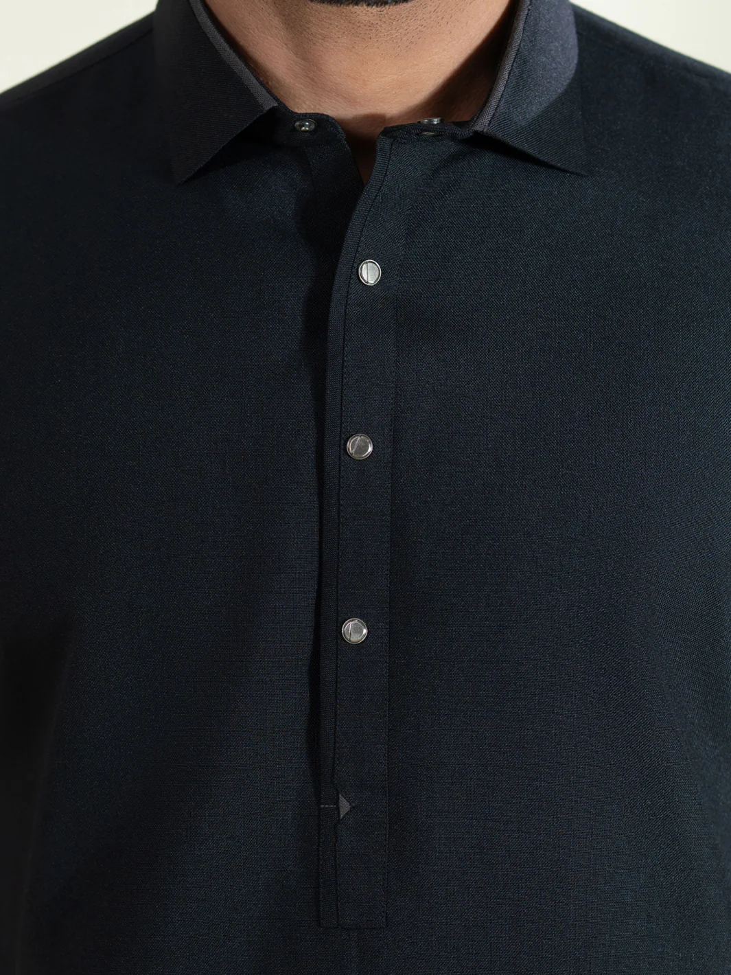 Black Kameez Shalwar - ALWA-KS-608 - Image 5