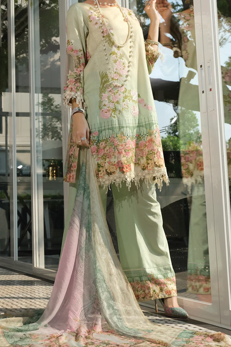 Aqua Jacquard 3Pc Unstitched - ALP-628