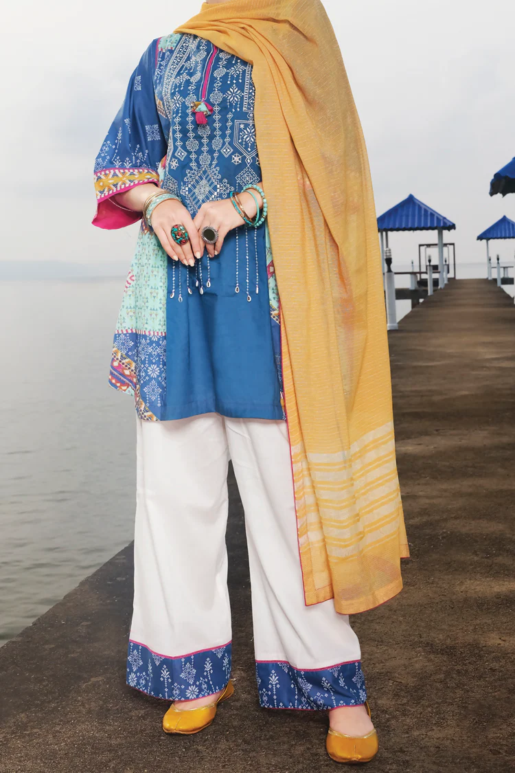 Aqua Lawn 3Pc Stitched - ALP-615