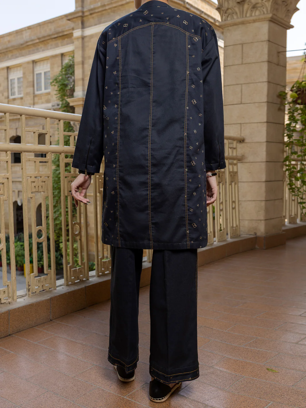 Black 2Pc Stitched - AWP-2PS-LKS-388 - Image 6