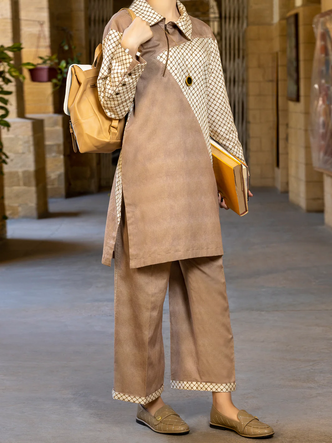 Cream 2Pc Stitched - AWP-2PS-LKS-390 - Image 4