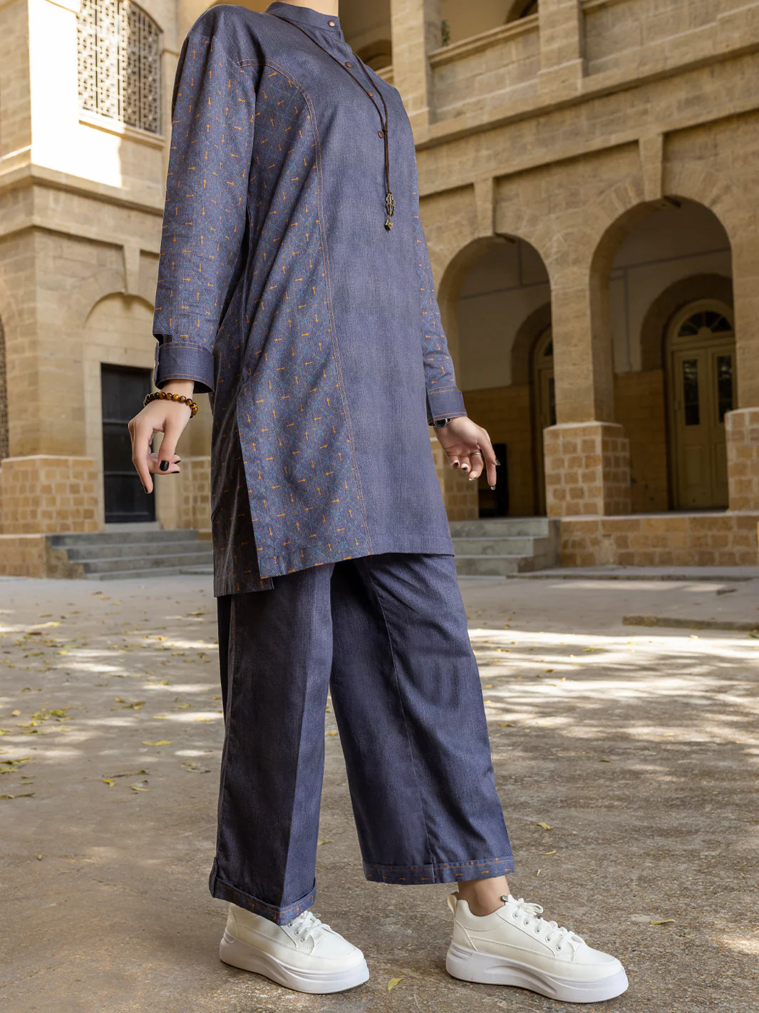 Denim Grey 2Pc Stitched - AWP-2PS-LKS-391 - Image 4