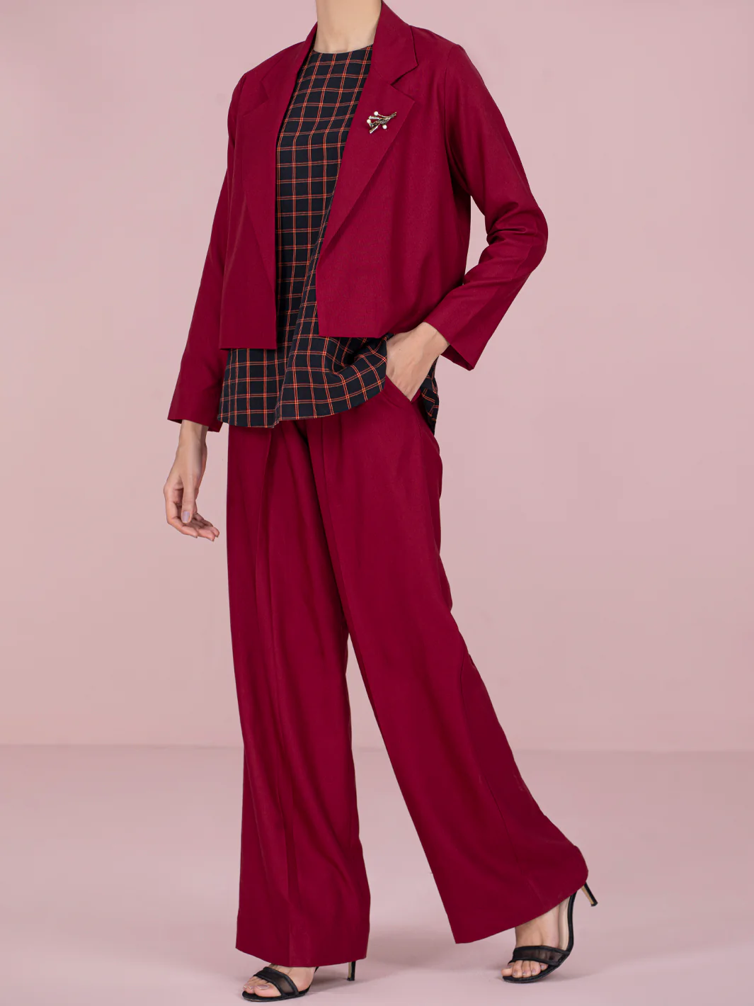 Maroon Rayon 2Pc Stitched - AWP-2PS-LKS-461