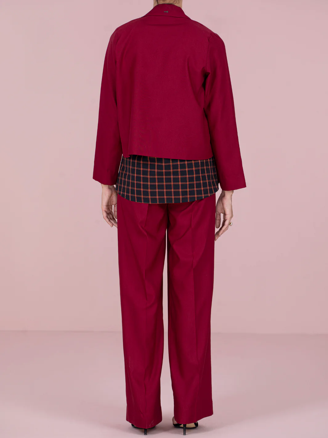 Maroon Rayon 2Pc Stitched - AWP-2PS-LKS-461 - Image 2
