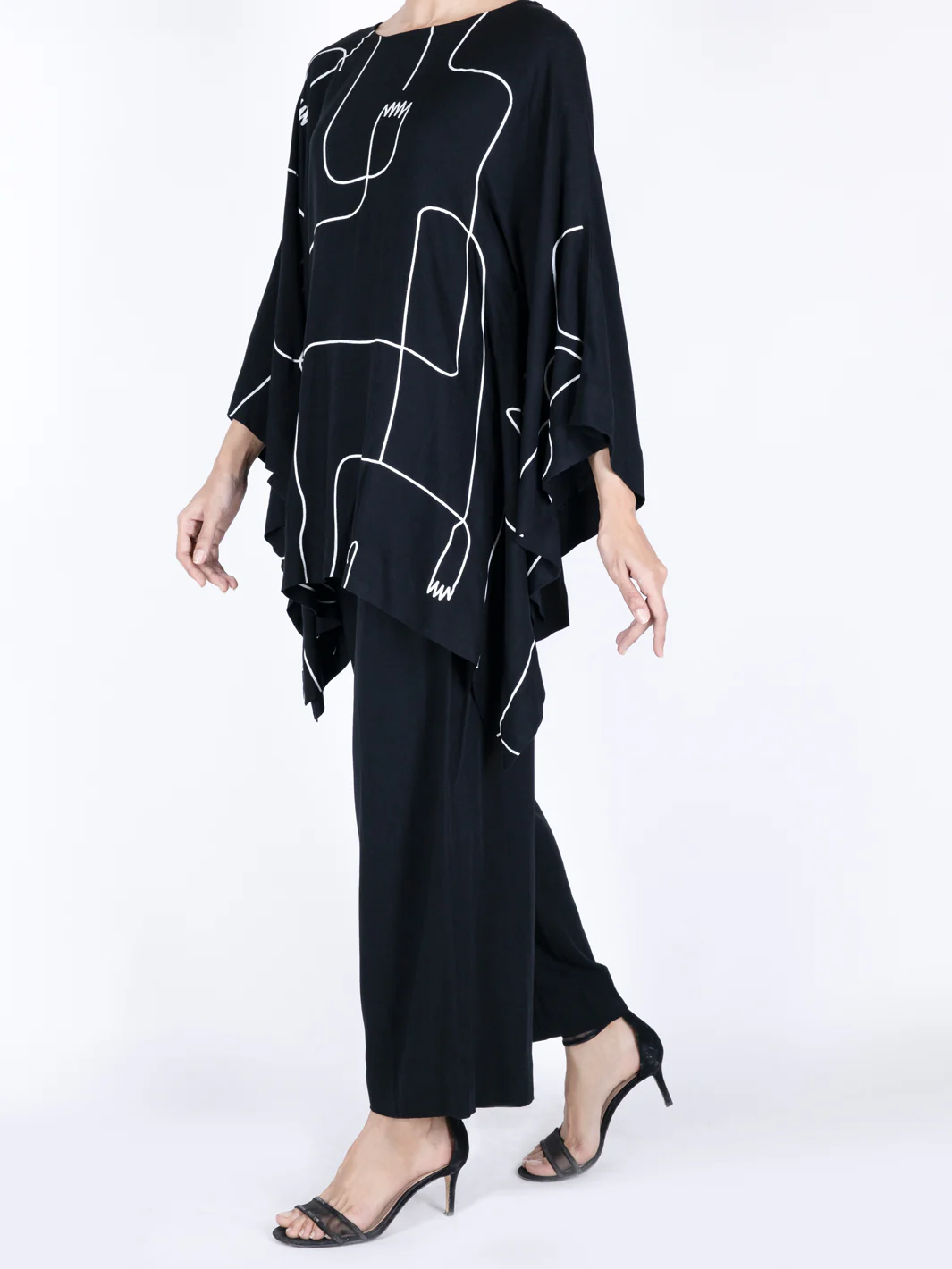 Black Viscose 2Pc Stitched - AWP-2PS-LKS-464 - Image 3