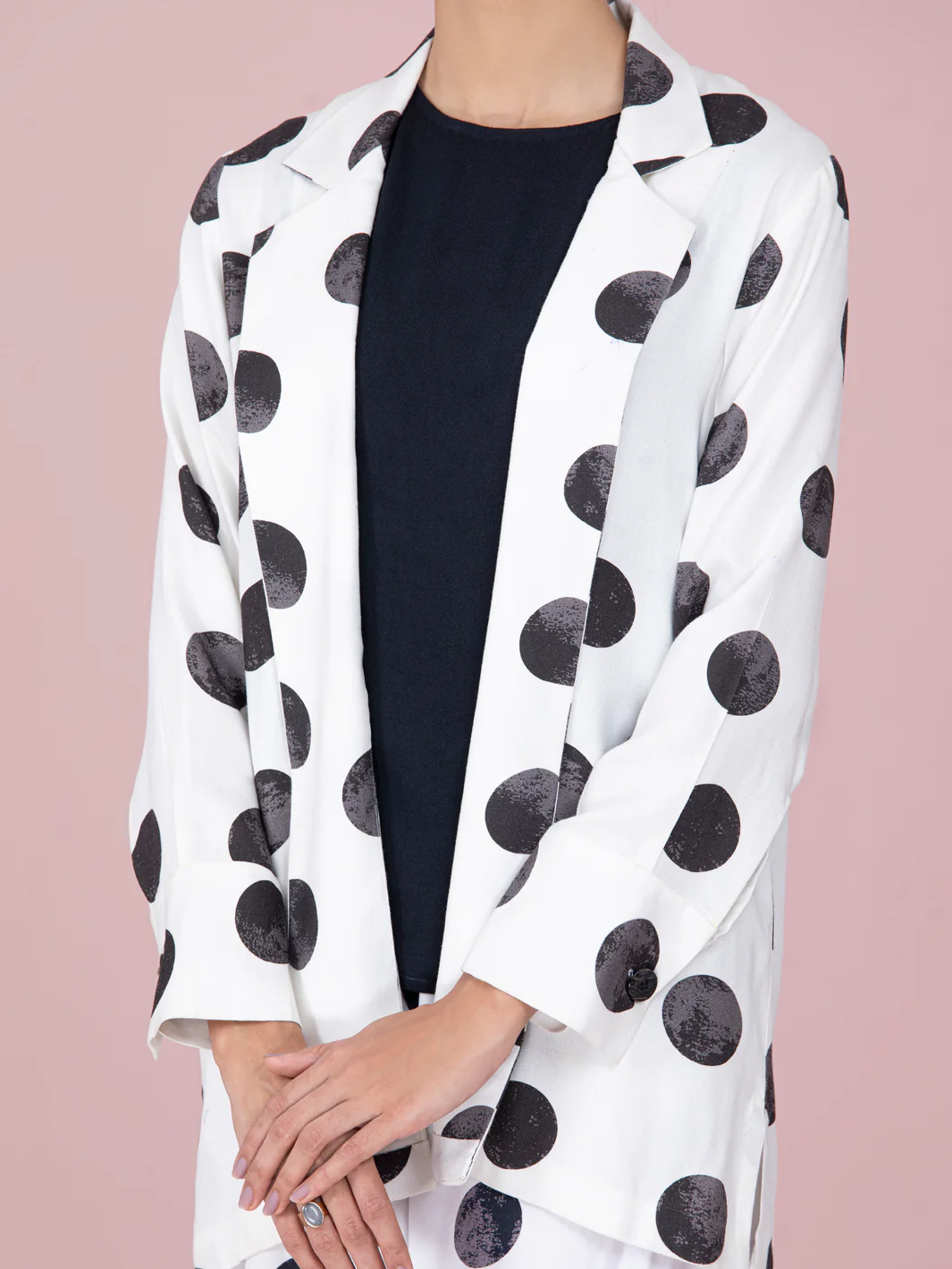 Black & White Viscose 2Pc Stitched - AWP-2PS-LKS-465 - Image 3